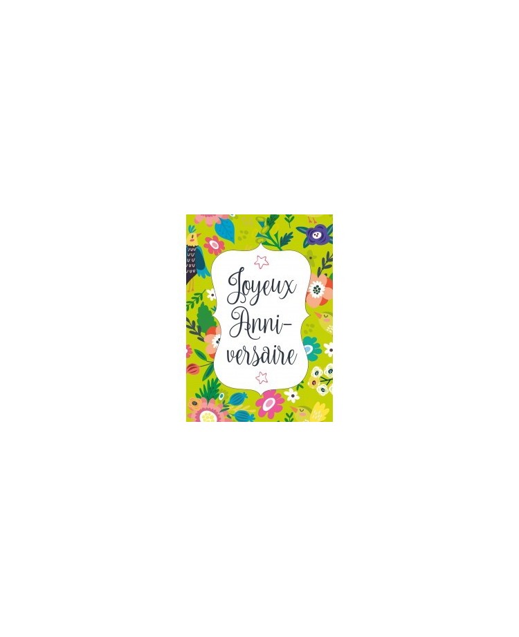 Carte Double Anniversaire Panier De Roses Pose Sur L Herbe